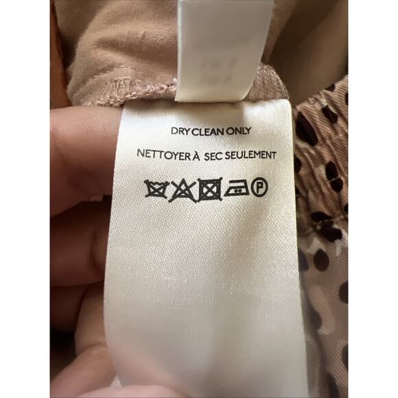 Anthropologie Isobel Cheetah Animal Print Pleated Wide Leg Crop Pants Small W10 - Picture 7 of 8